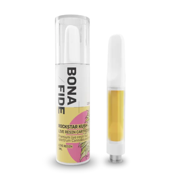 Rockstar-Kush.png Bonafide – Live Resin Cartridge (Rockstar Kush) - Image 1