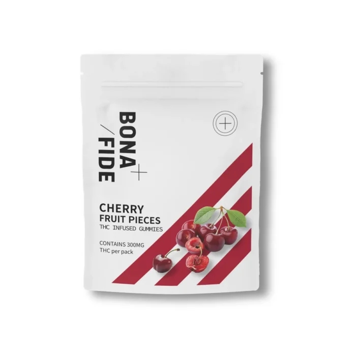 bonafide-gummies-edibles-3-700x700 Bonafide – Cherry 300mg Fruit Pieces - Image 1
