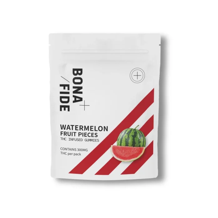 bonafide-gummies-edibles-4-700x700 Bonafide – 300mg Watermelon Fruit Pieces - Image 1