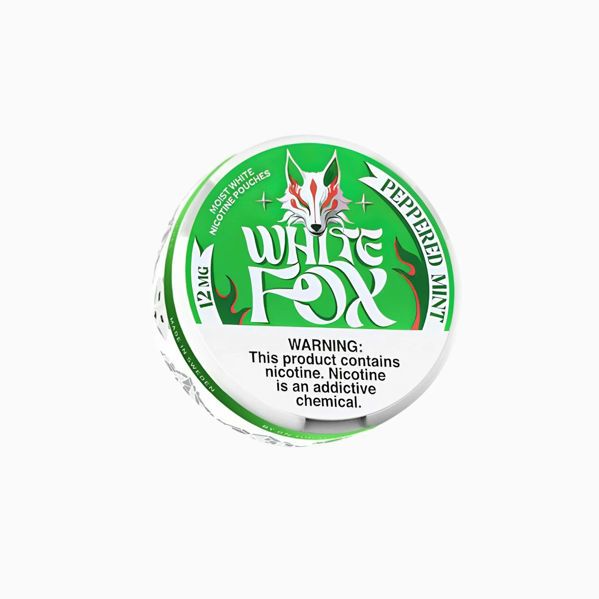 peppered-mint.jpeg White Fox – Peppered Mint (12mg) - Image 1